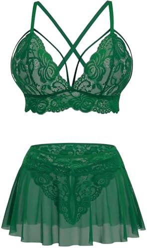Lingerie for Women 3 Piece Babydoll Lingerie Sets