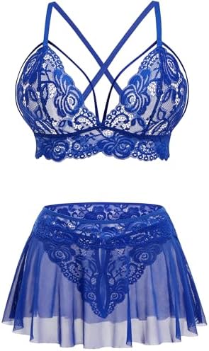 Lingerie Set for Women Datting Nightwear Sheer Boudoir Outfits